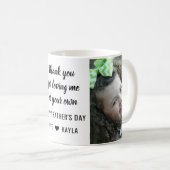 Bester SchrittPapa glücklicher Vater Tag 2 FotoCol Kaffeetasse (VorderseiteRechts)