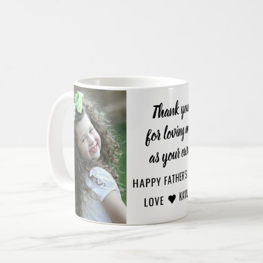 Bester SchrittPapa glücklicher Vater Tag 2 FotoCol Kaffeetasse (Vorderseite Links)
