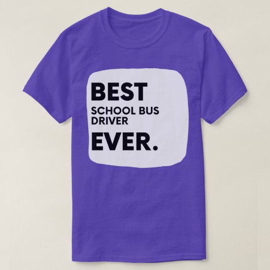 Bester Schulbusfahrer je 1 T-Shirt (Design vorne)
