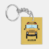 Bester Schulbusfahrer Vielen Dank Schlüsselanhänger (Vorderseite links)