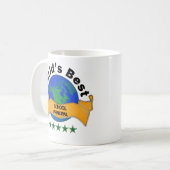 Bester Schulvorsteher der Welt Kaffeetasse (Vorderseite Links)