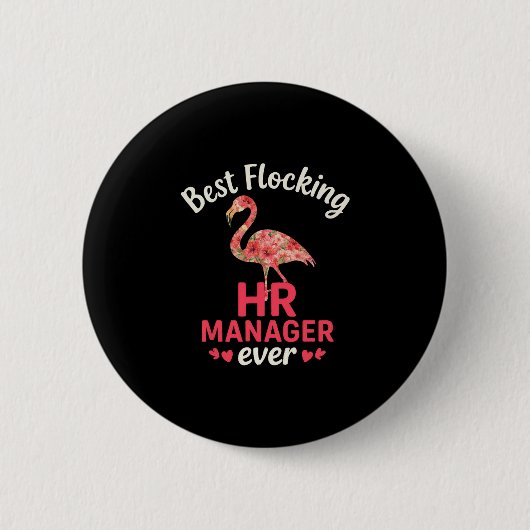 Bester Schwarm-Hr-Manager Aller Zeiten Lustiger So Button (Vorderseite)