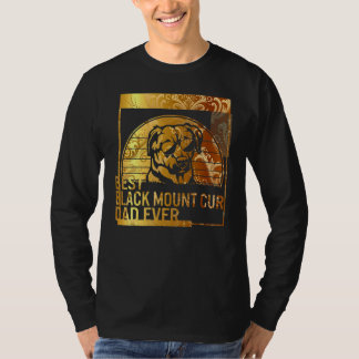 Bester Schwarzer Berg Cur Vater Ever Dog für Männe T-Shirt