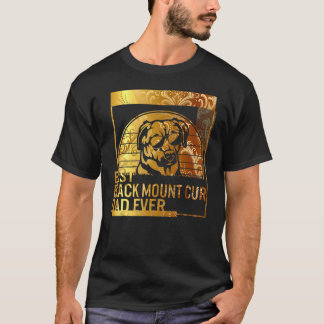 Bester Schwarzer Berg Cur Vater Ever Dog für Männe T-Shirt