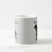 Bester schwarzer Lab Dad Kaffeebecher Anpassen Lab Kaffeetasse (Mittel)