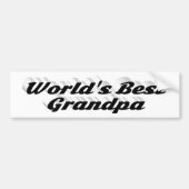 Bester schwarzer Opa-Text Autoaufkleber (Vorne)