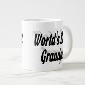 Bester schwarzer Opa-Text Jumbo-Tasse (Vorderseite Rechts)