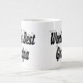 Bester schwarzer Opa-Text Jumbo-Tasse (Vorderseite)