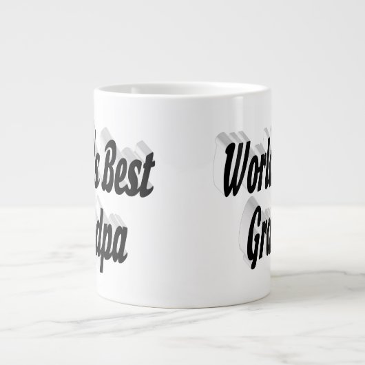 Bester schwarzer Opa-Text Jumbo-Tasse (Vorderseite)