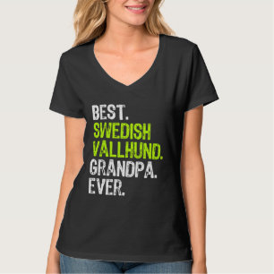 Bester schwedischer Vallhund-Opa aller Zeiten Hund T-Shirt