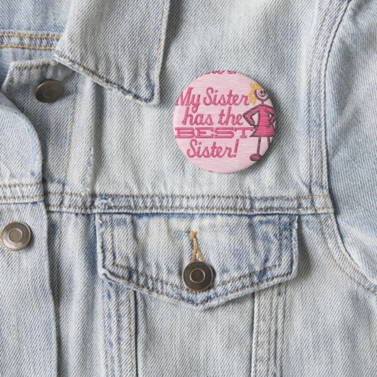 bester Schwester-Spaß Button (Beispiel)