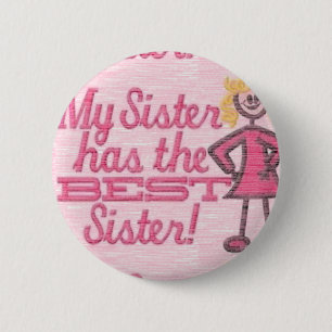 bester Schwester-Spaß Button