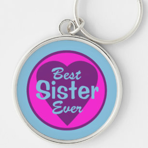 Bester Schwester-überhaupt Deluxe Schlüsselanhänger
