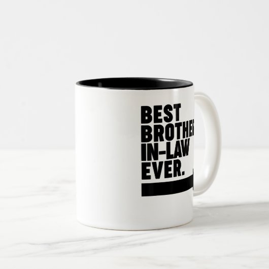 Bester Schwiegerbruder je Zweifarbige Tasse (VorderseiteRechts)