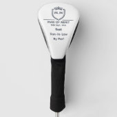 Bester Schwiegersohn Monogramm Initialen Mann der  Golf Headcover (Vorderseite)