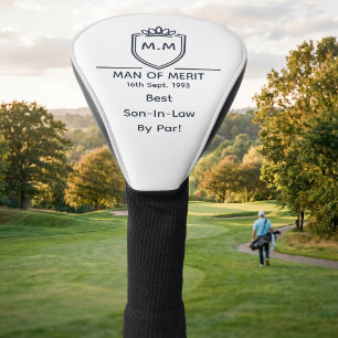 Bester Schwiegersohn Monogramm Initialen Mann der Golf Headcover