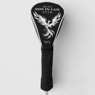 Bester Schwiegersohn Rising Phoenix Monogramm Init Golf Headcover