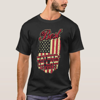 Bester Schwiegervater Aller Zeiten Patriotisch Ret T-Shirt