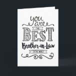 Bester Schwiegervater der Welt zum Geburtstag Karte<br><div class="desc">Wünschen Sie Ihrem Schwiegersohn einen guten Geburtstag, dieses einzigartige handgeschriebene typografische Design mit der Botschaft: "Sie sind der beste Schwiegersohn der Welt." Inside hat diesen Platzhalter-Text, kann aber mit Ihrer Nachricht angepasst werden: Damit Sie der Liebe meiner Schwester würdig sind, müssten Sie ein hübscher phantastischer Typ sein. Sie haben sich...</div>