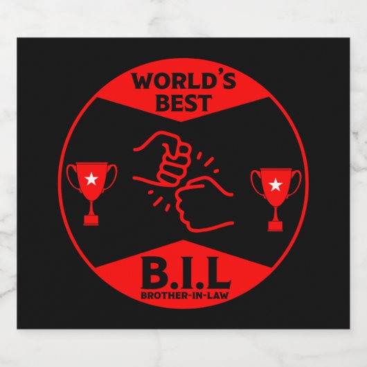 Bester Schwiegervater Schaumweinetikett (Einzelnes Label)