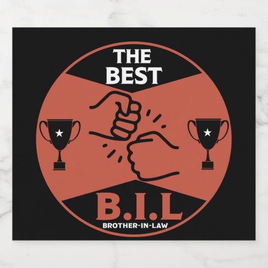 Bester Schwiegervater Schaumweinetikett (Einzelnes Label)