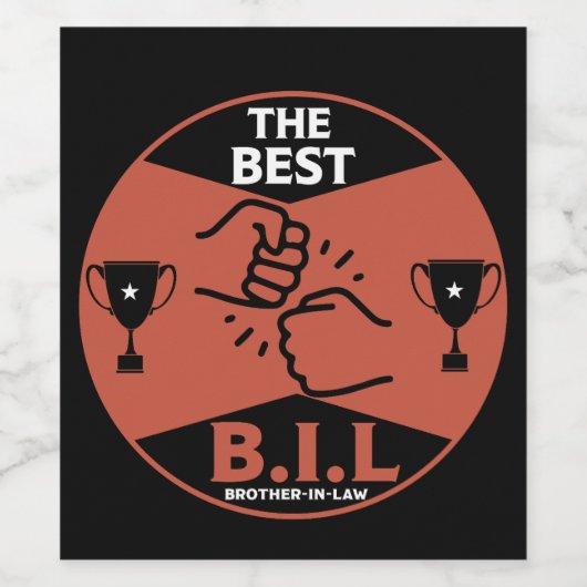 Bester Schwiegervater Weinetikett (Einzelnes Label)