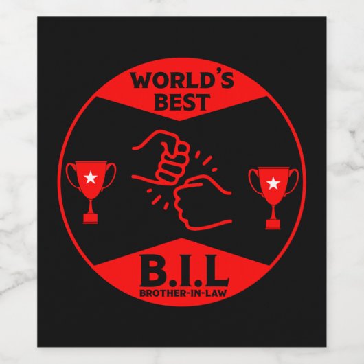 Bester Schwiegervater Weinetikett (Einzelnes Label)