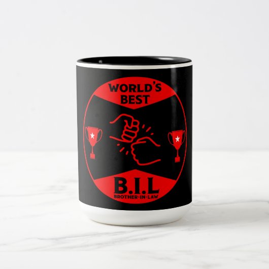 Bester Schwiegervater Zweifarbige Tasse (Mittel)
