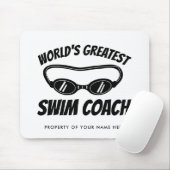 Bester Schwimmtrainer der Welt Custom Mousepad (Mit Mouse)