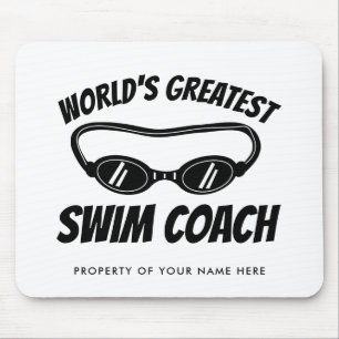 Bester Schwimmtrainer der Welt Custom Mousepad