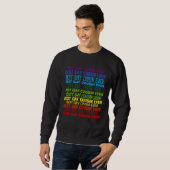Bester schwuler Cousin jemals Herz Bunt Transgende Sweatshirt (Vorne ganz)