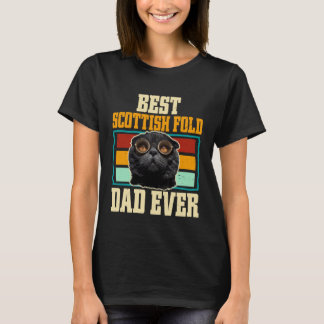 Bester Scottish Fold-Vater überhaupt Katze T-Shirt