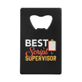 Bester Script-Supervisor - Geschenk für die Crew Geldbeutel Flaschenöffner (Vorderseite)