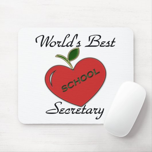Bester Sekretär der Welt Schul Mousepad (Mit Mouse)