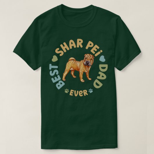 Bester Shar Pei Vater je T-Shirt (Design vorne)