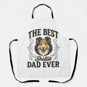 Bester Sheltie-Vater Aller Zeiten Vintage-Hundelie Schürze