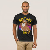 Bester Shih tzu Hund je Retro T-Shirt (Vorne ganz)