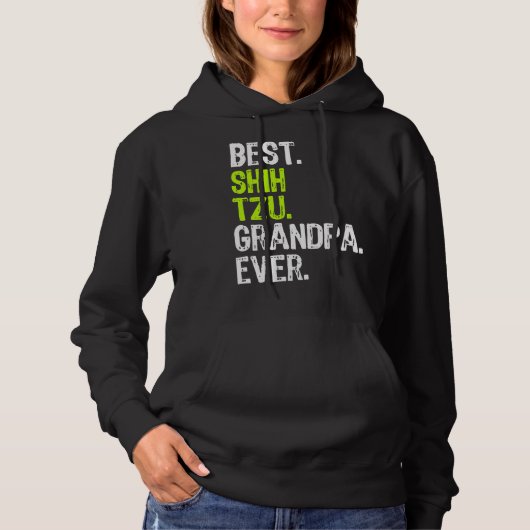 Bester Shih Tzu Opa Ever Dog Hoodie (Vorderseite)
