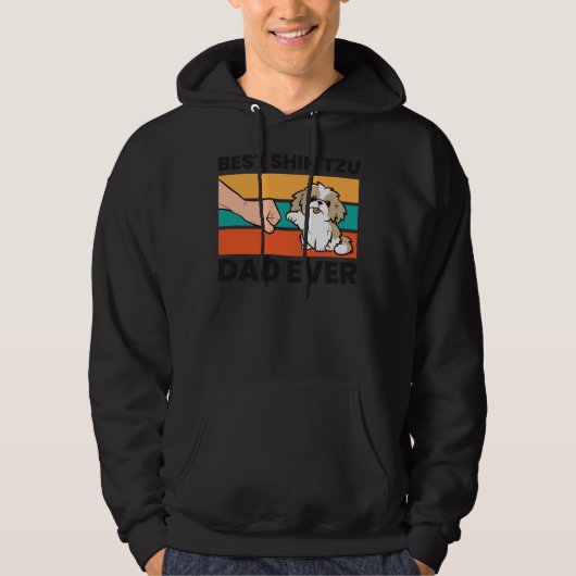 Bester Shih Tzu Vater je Niedlich Shih Tzu Hoodie (Vorderseite)