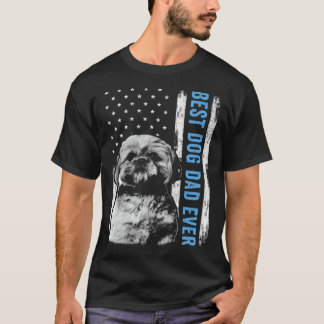 Bester Shih Tzu-Vater überhaupt Vintage-amerikanis T-Shirt