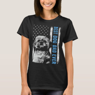 Bester Shih Tzu-Vater überhaupt Vintage-amerikanis T-Shirt