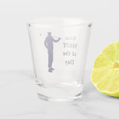 Bester Shot Golfer Schnapsglas (Rückseite)
