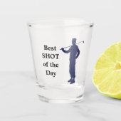 Bester Shot Golfer Schnapsglas (Vorderseite)