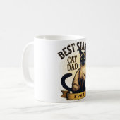 Bester Siamese Cat Vater je Kaffeetasse (Vorderseite Links)