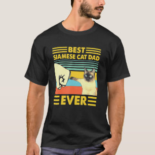 Bester Siamese-Katzendaddy Aller Retro Vintage Son T-Shirt