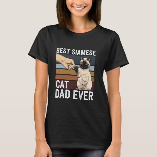 Bester Siamese-Katzendaddy ever T-Shirt (Vorderseite)