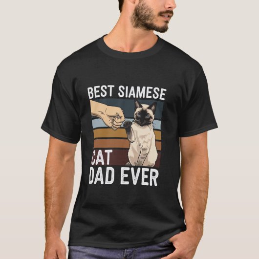 Bester Siamese-Katzendaddy ever T-Shirt (Vorderseite)