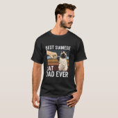 Bester Siamese-Katzendaddy ever T-Shirt (Vorne ganz)