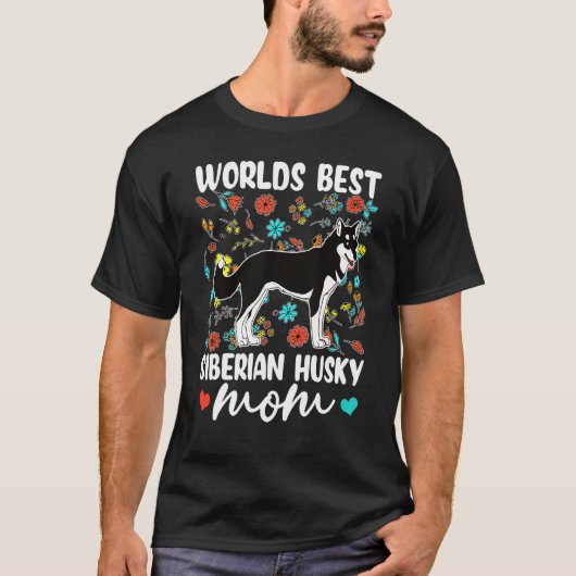 Bester Siberischer Husky-Mama-Hund T-Shirt (Vorderseite)