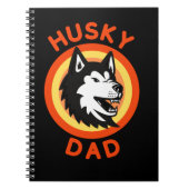 Bester sibirischer Husky-Vater, Husky Dog Liebhabe Notizblock (Vorderseite)
